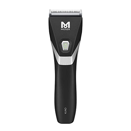 Moser Kuno Clipper, Negro - Cortapelos Premium - Uso Con/Inalámbrico - Máquina de Cortar Pelo con Juego de Cuchillas y Peines
