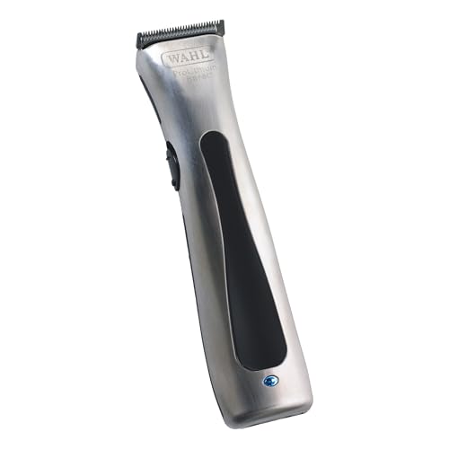 Wahl Stealth Beret - Cortapelos de Contorno Con/Sin Cable con Juego de Cuchillas - Máquina de Cortar Pelo para Hombre para Bordes y Perfilar, Plata/Negro
