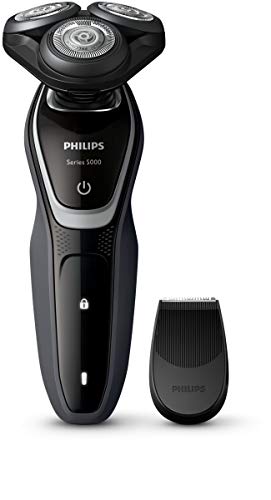 Philips Serie 5000 S5110/06 - Afeitadora eléctrica para hombre rotativa, perfilador patillas, color negro