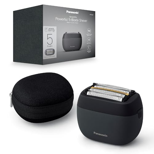 Panasonic ES-PV3B-K803 Serie 900s Afeitadora, Afeitadora Eléctrica de 5 Hojas para Uso En Seco y Húmedo para Hombres, Sensor De Barba Responsivo, USB-C, Estuche De Transporte, Negro Mate