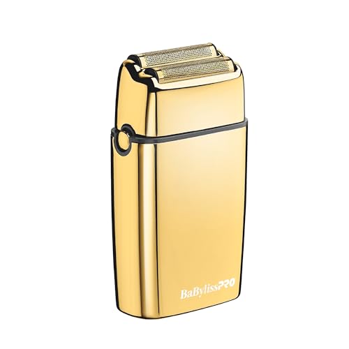 BaBylissPRO - Afeitadora inalámbrica de doble lámina metálica FXFS2G para hombre, 1 afeitadora