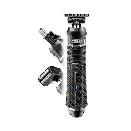 Wahl Pro Series High Visibility Trimmer, Cuchilla de Corte Cercano, Ion-Litio, Cortabarba totalmente lavable, Kit de Aseo, Cabezales Intercambiables, Profesional, Sin Cable, Corte Cercano